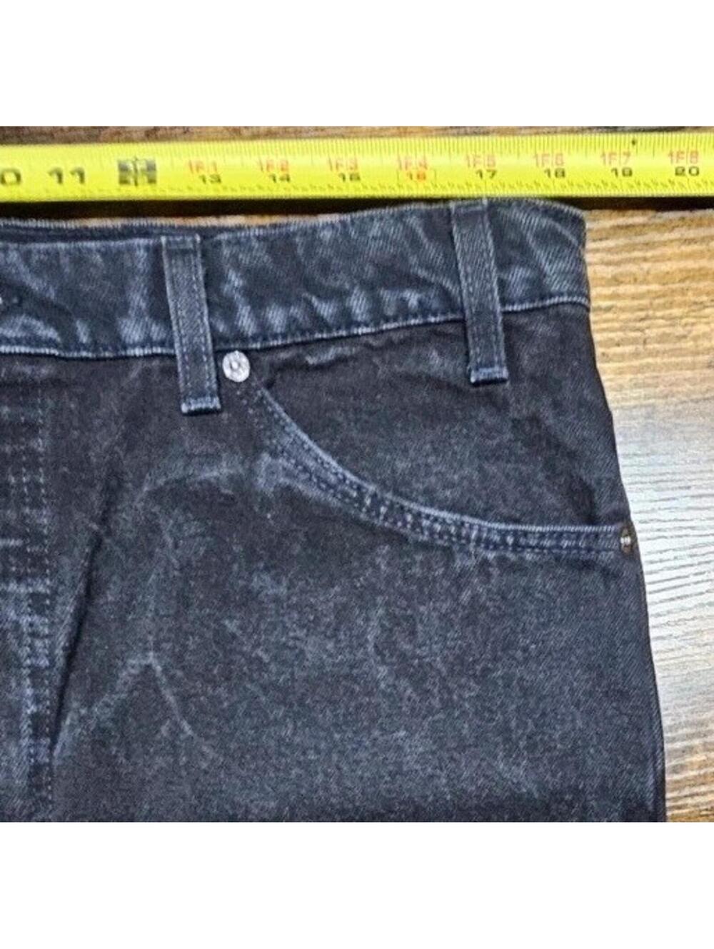 Vintage Levis 550 Relaxed Fit Tapered Leg 38x30 Black Jeans‎ Made in USA 90's - Picture 4 of 7